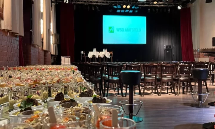 konferenz bestuhlung und buffet saal