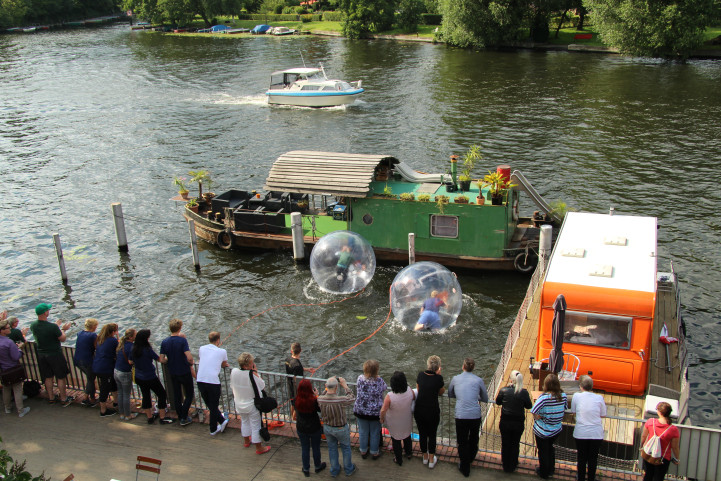 wasserball spiel bei event
