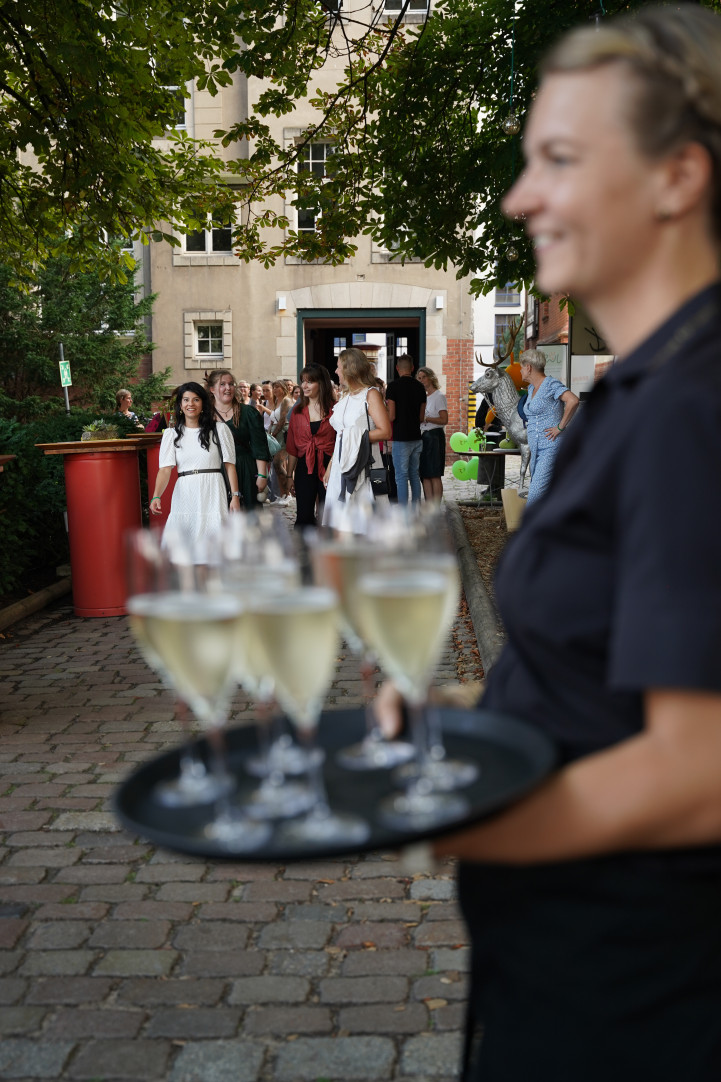 sektempfang bei sommerfest